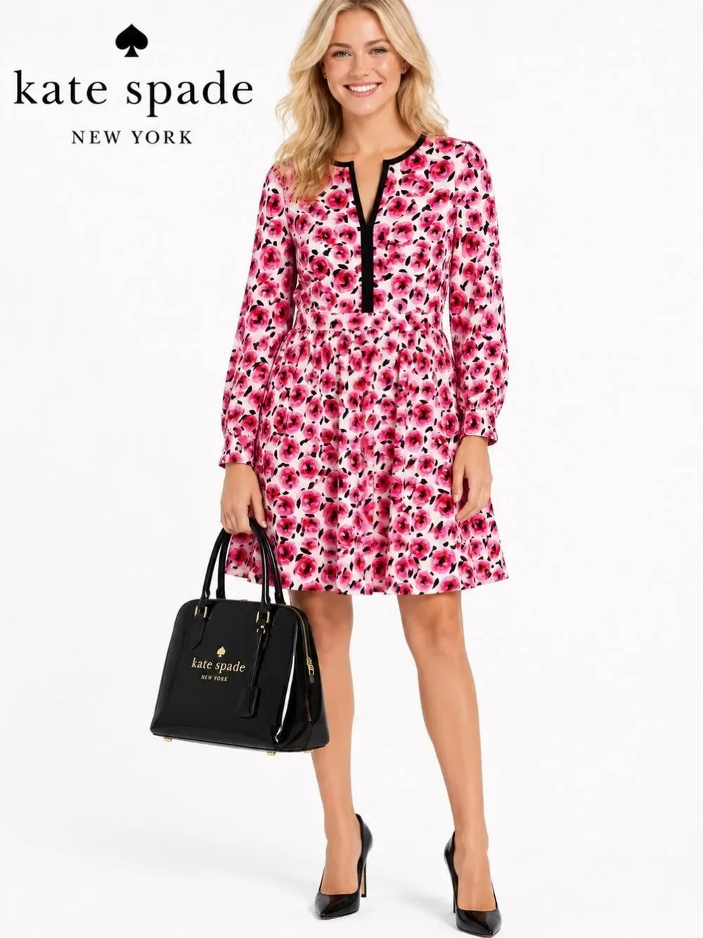Kate Spade New York Floral Silk Dress – Size 6